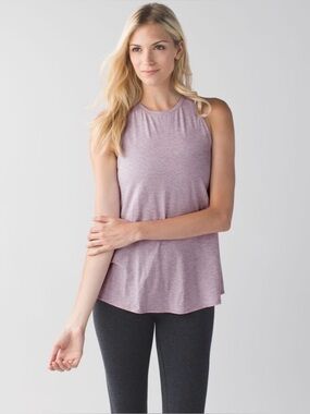 Lululemon | "Heathered Pretty Purple" All Tied Up Tank Top | Size 6